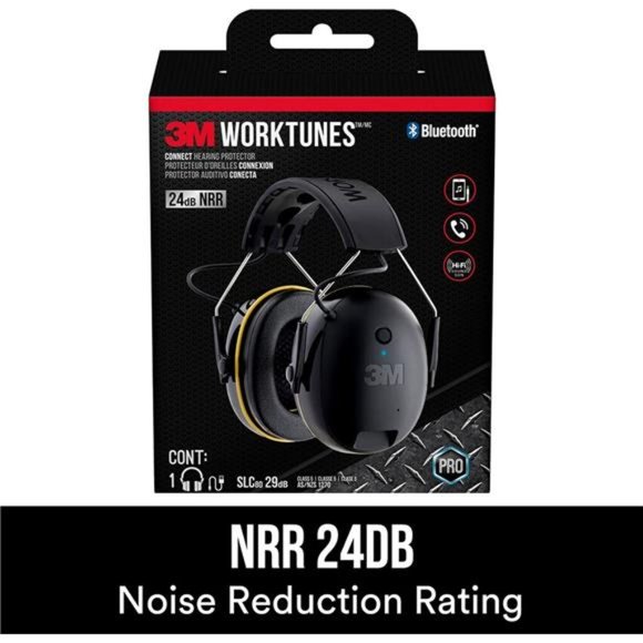 WorkTunes Connect Hearing Protector with Bluetooth Wireless Technology,24 dB NRR - Picture 2 of 5